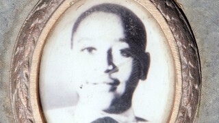 A photo of Emmett Till.