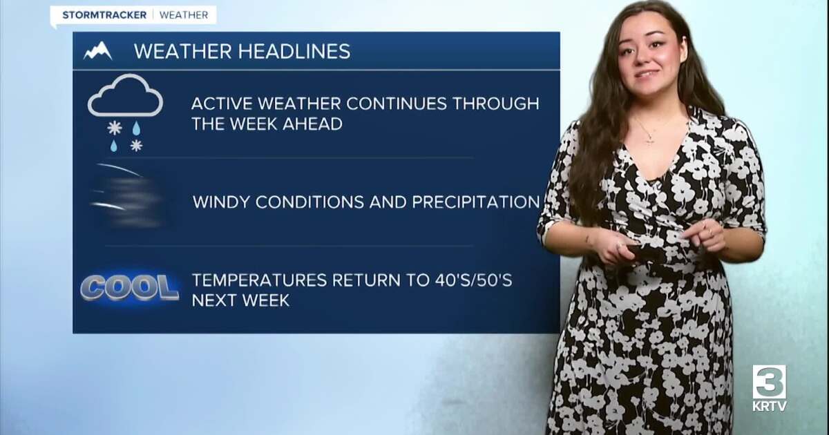 Active Weather System Continues