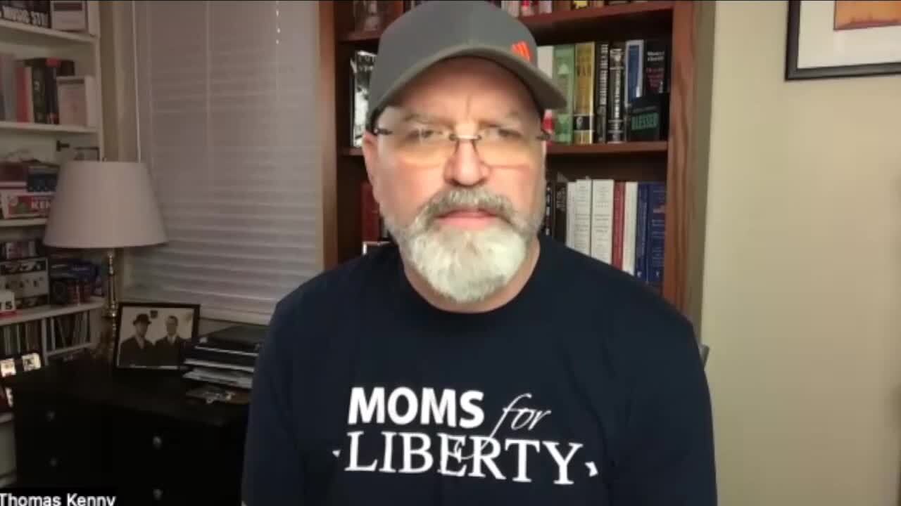 Thomas Kenny is with Moms for Liberty. Jan. 17, 2024