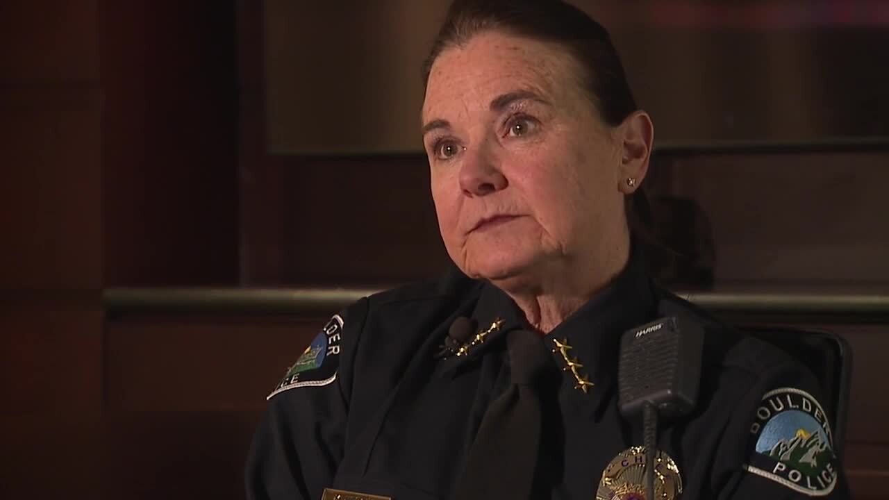 Watching Boulder police chief talks about King Soopers shooting a year later_Maris Herold