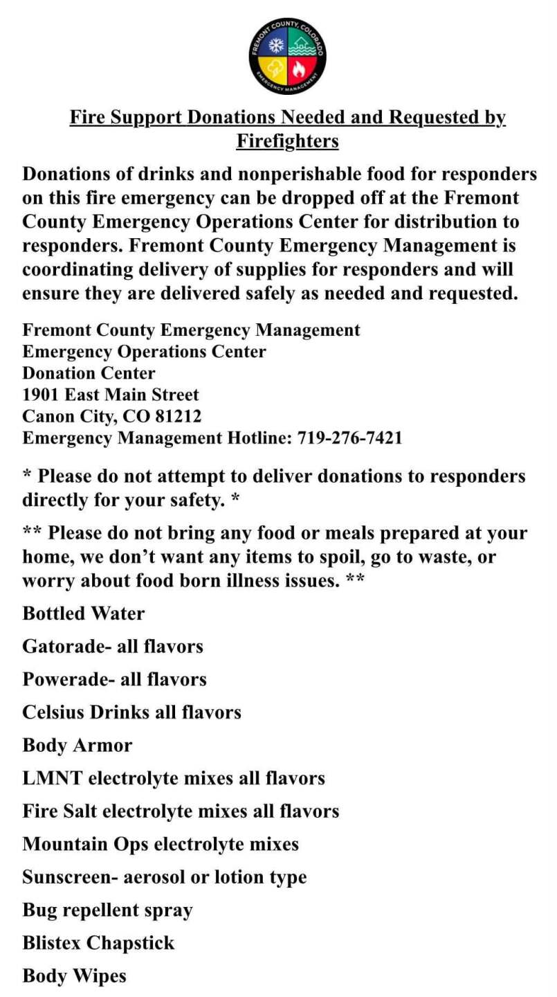 Fremont County Sheriff's Office Donations