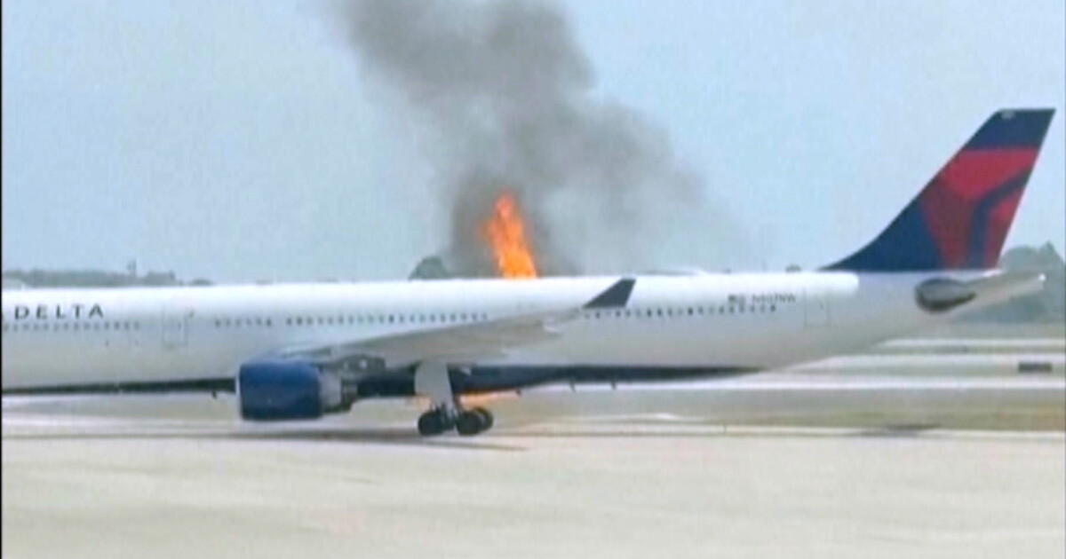 Engine fire aboard Delta Air Lines flight forces plane evacuation at ...