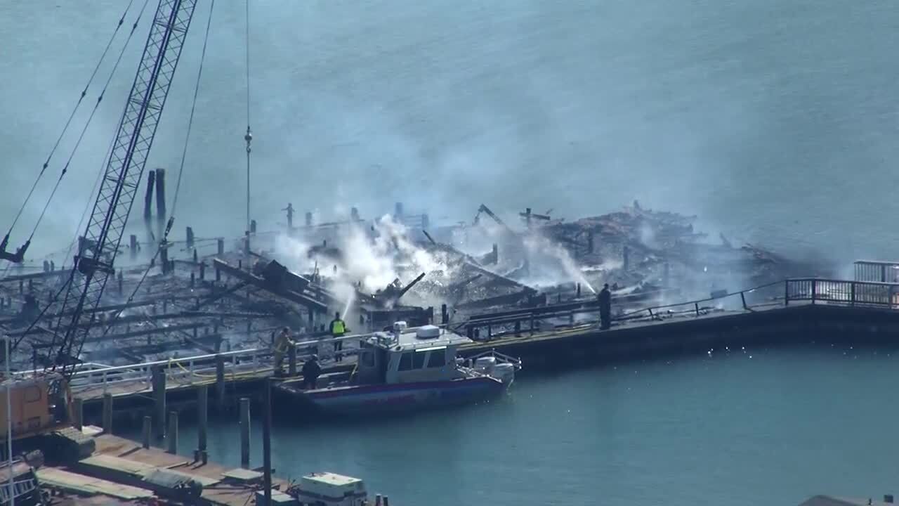 harsens island yacht club fire