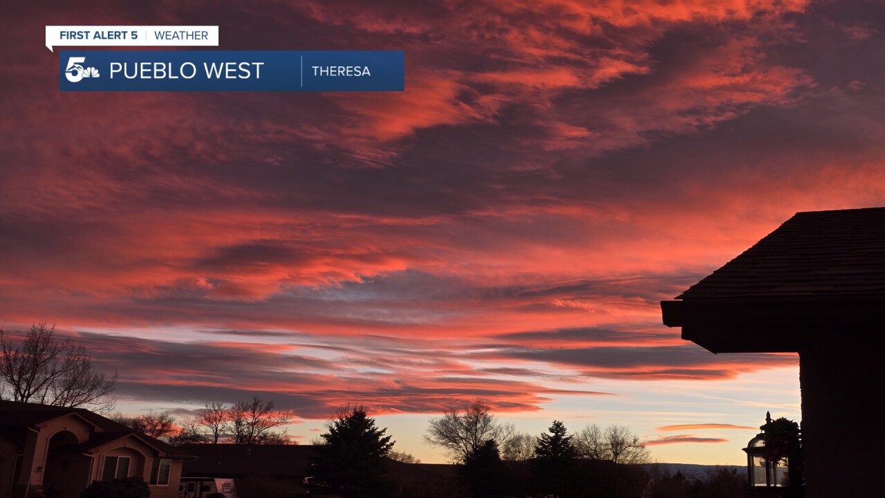 Lenticular clouds in Pueblo West