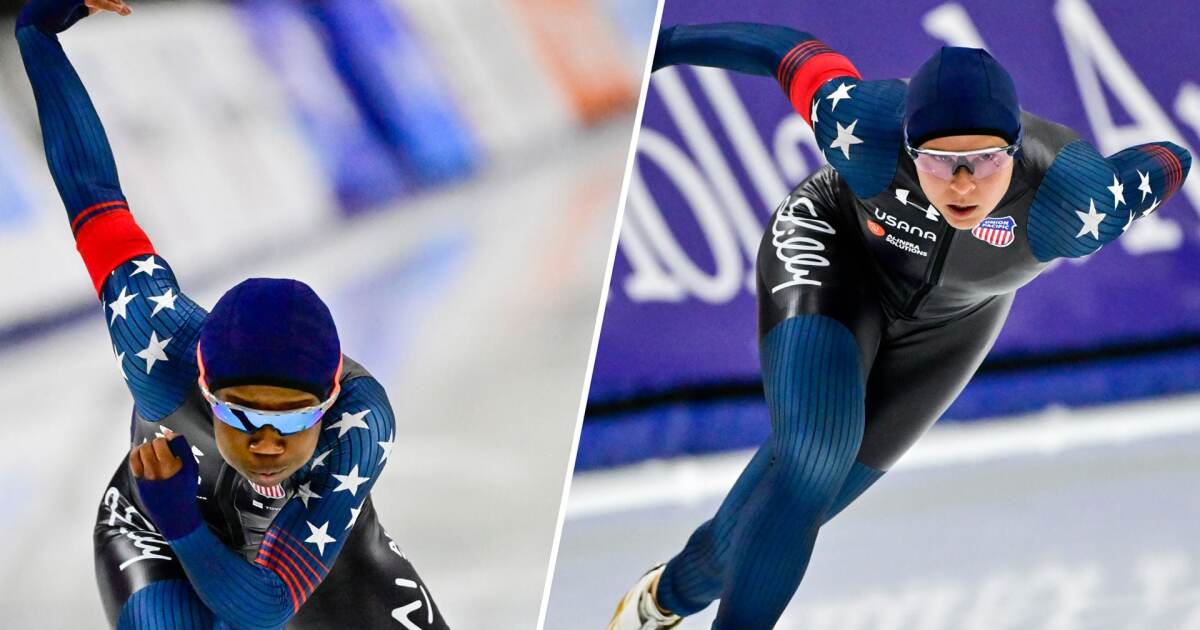 Brittany Bowe, Erin Jackson take the ice in Milan for first time in 1000m