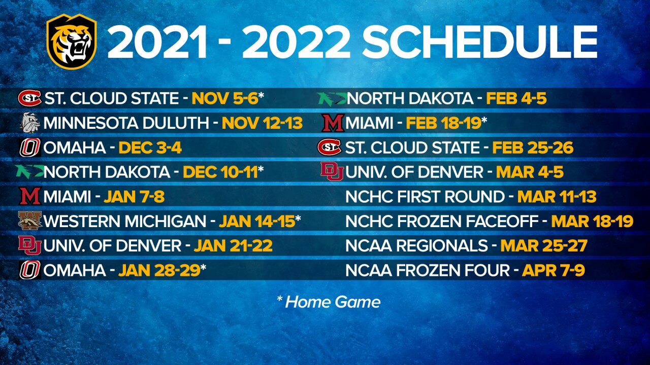 CC hockey announces 2020-2021 NCHC schedule CC hockey announces 2020-2021 NCHC schedule