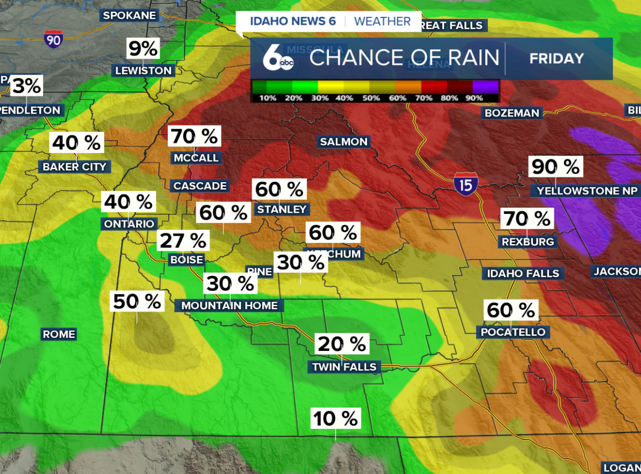 Chance of Rain Friday