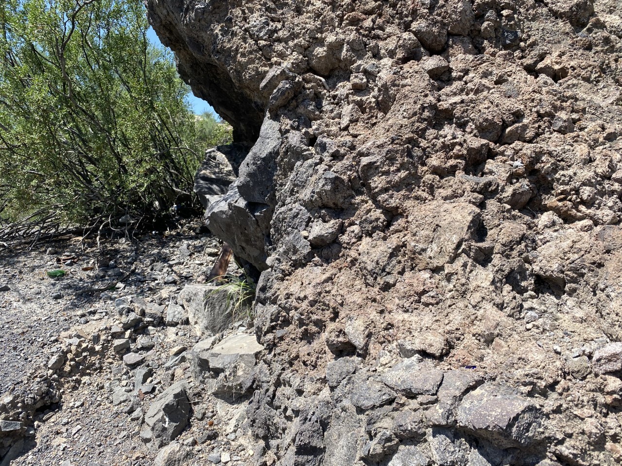 Rock inside the quarry on "A" Mountain