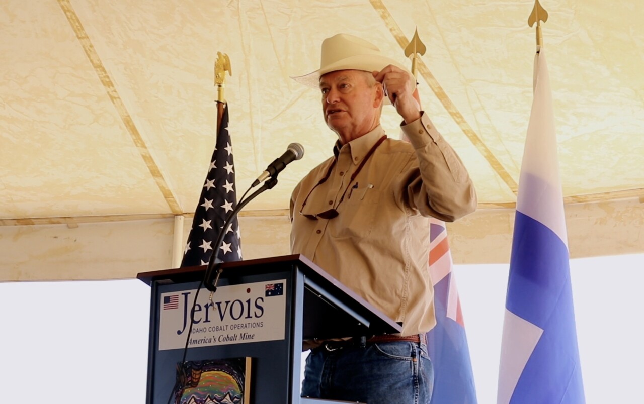 Gov. Brad Little at Jervois mine