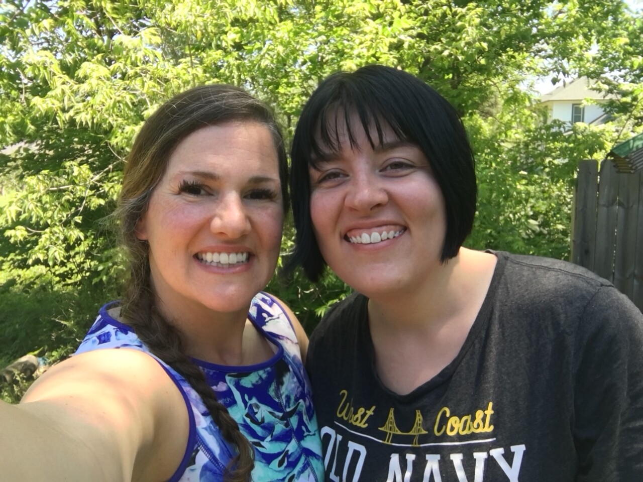 Jillian and her friend Peggy