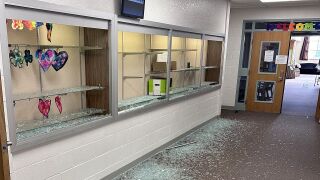 East Valley Middle School damages