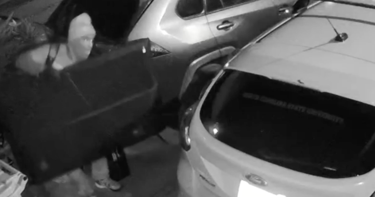 Caught on video: Man carries big screen TV from Talmadge burglary scene