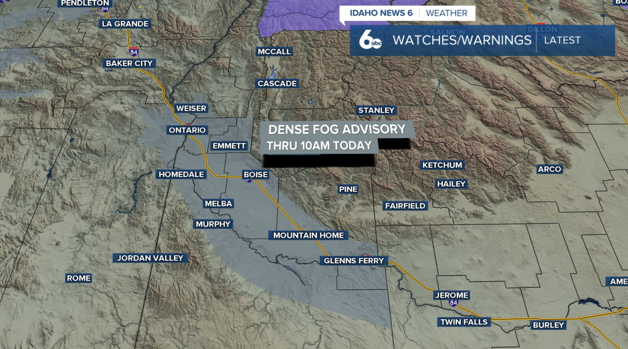Dense Fog Advisory