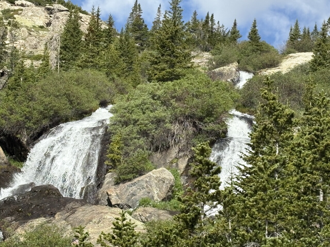 White Falls at McCullough Gulch in Breckenridge