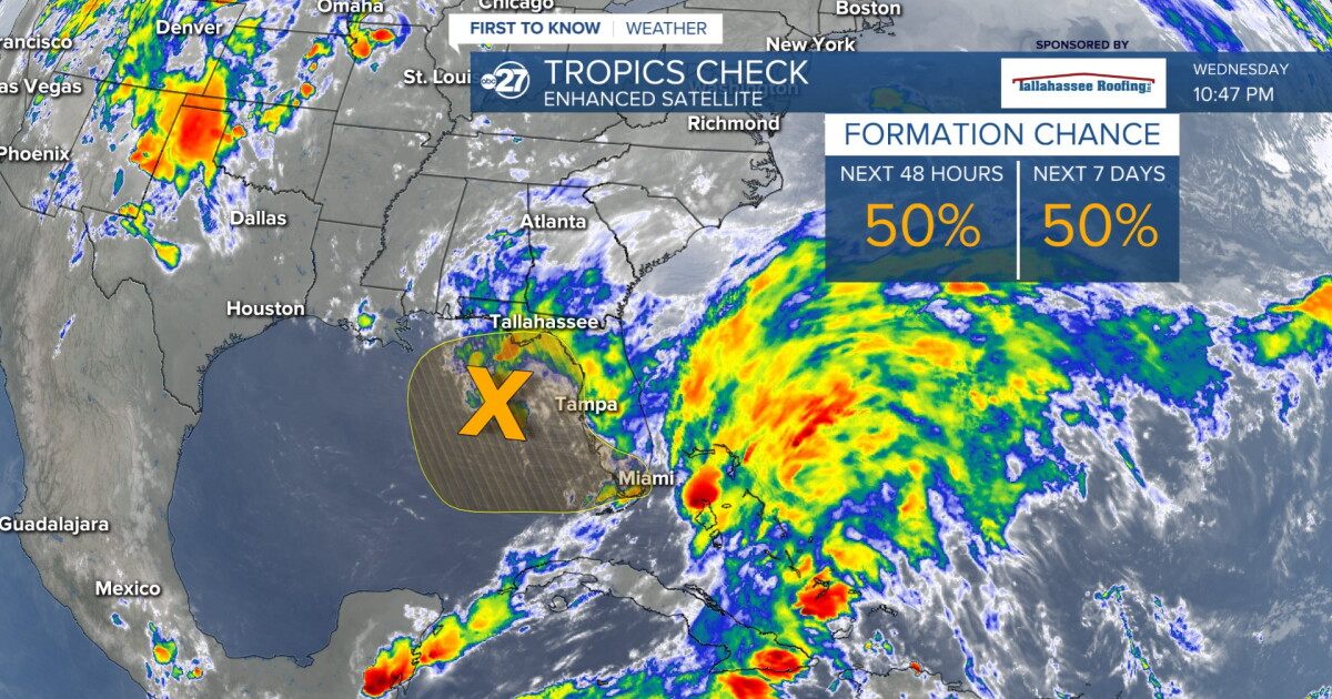 Gulf low brings widespread showers again Thursday - Vimarsana News