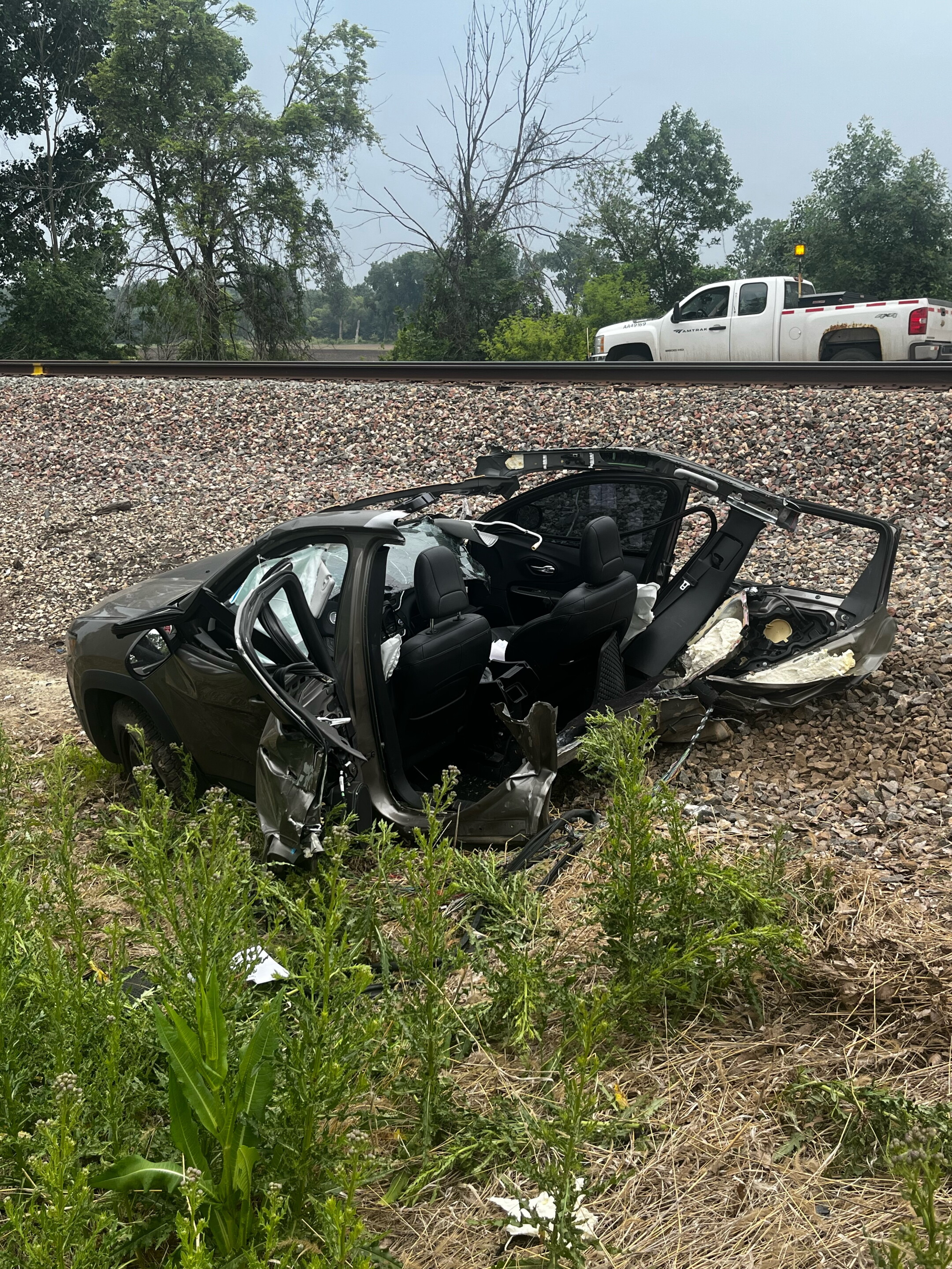 Man severely hurt after car and train collide in Berrien County