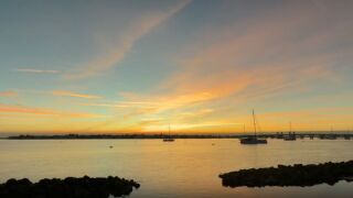 The sunset in St. Augustine, Florida.