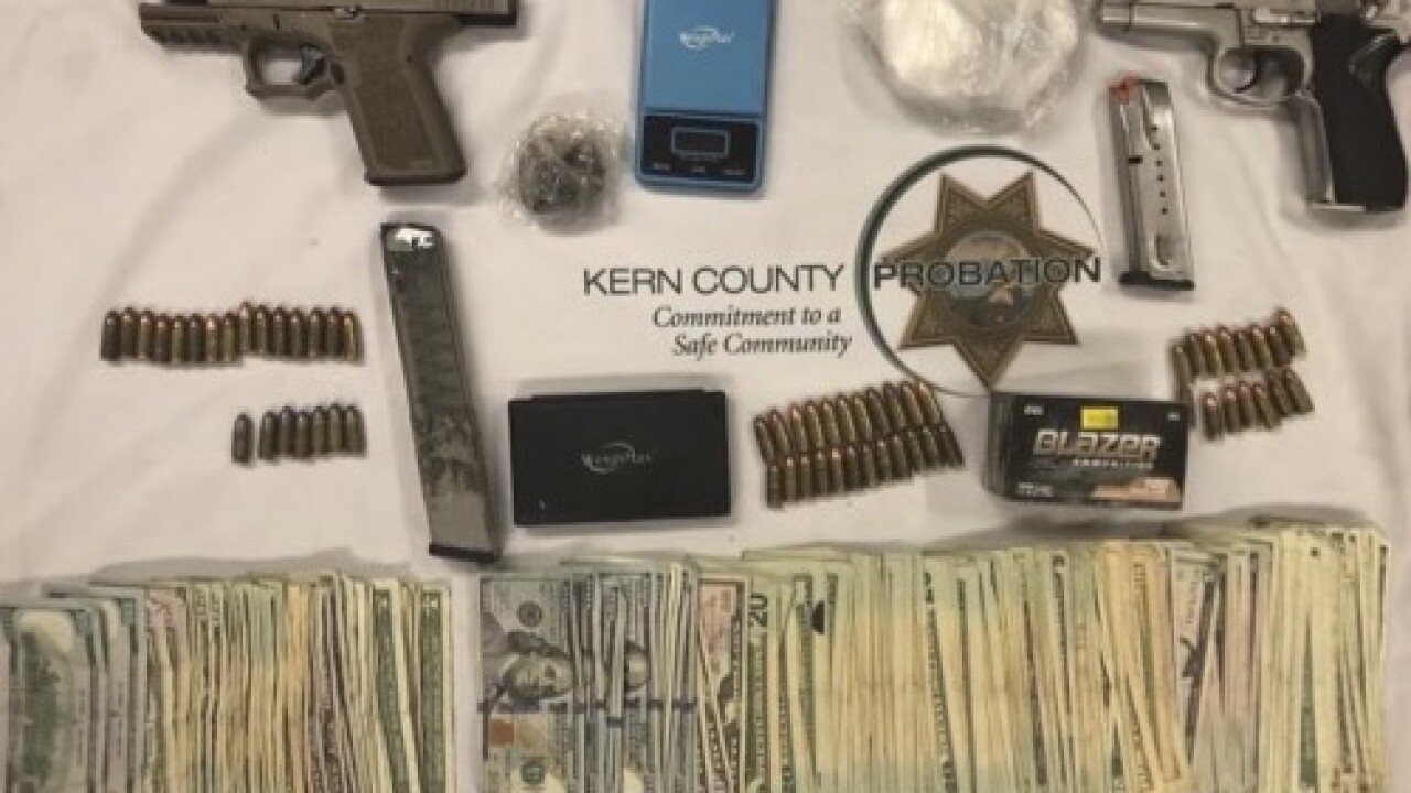 Kern probation unit make arrests, seize firearms and drugs