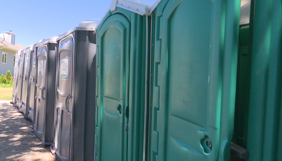 Portable toilets are in high demand as area events begin to pick up