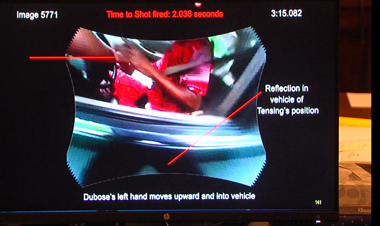 Screenshot of Tensing body camera recording