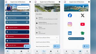 Palm Beach County Supervisor of Elections Wendy Sartory Link announced the launch of the free Vote Palm Beach mobile app ahead of Election Day on Tuesday, Nov. 3.