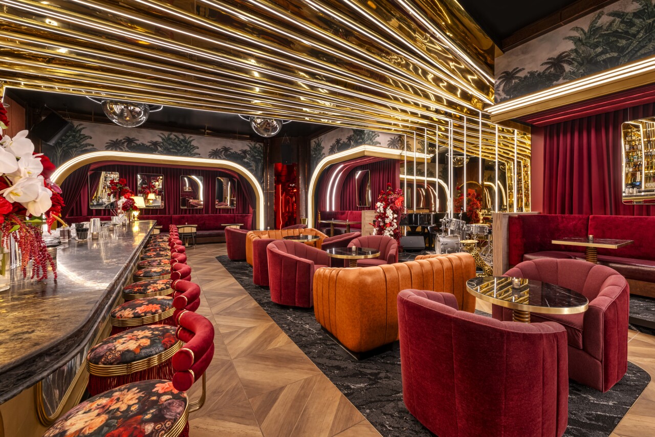 An inside look of the cocktail lounge.