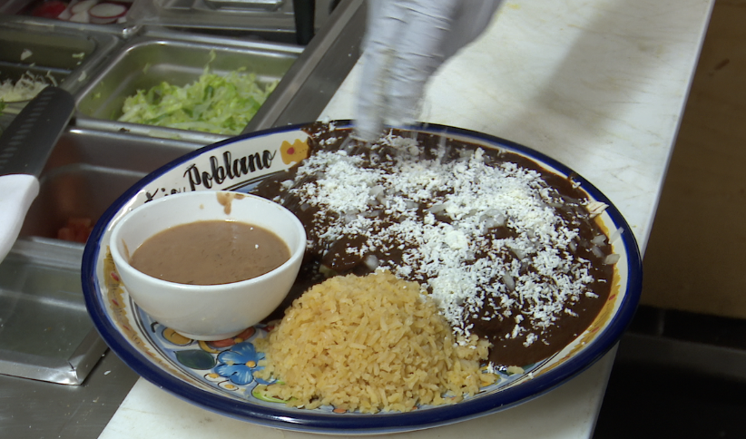 Chicken Mole at El Antojo Poblano