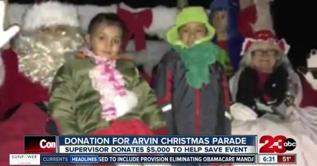 Donation made to save Arvin Christmas parade