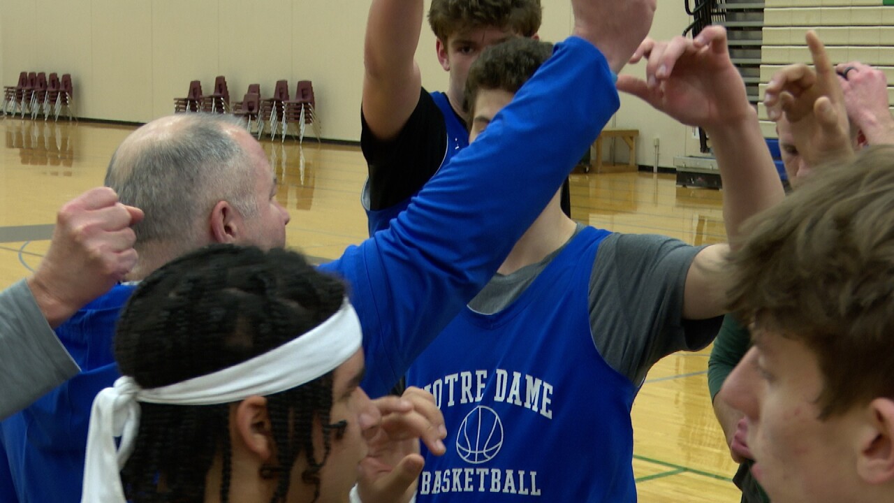  Notre Dame boys basketball establishing winning culture for future Tritons by 'being hunters'