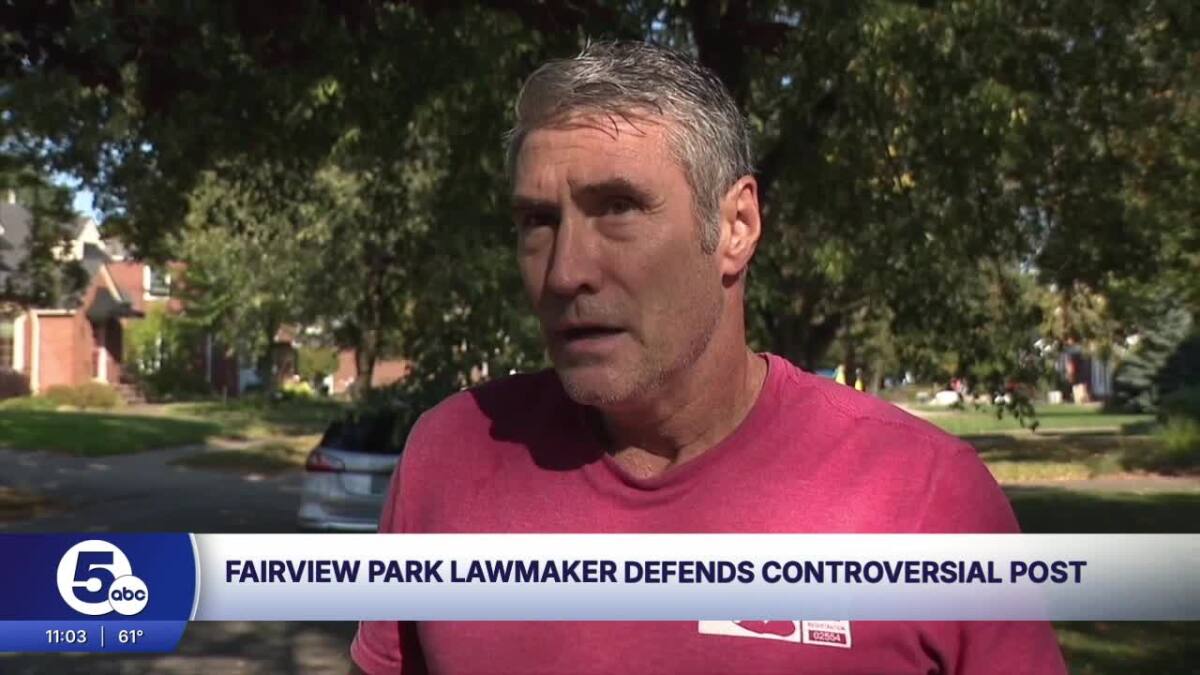 Fairview Park lawmaker defends controversial post regarding Charlie Kirk