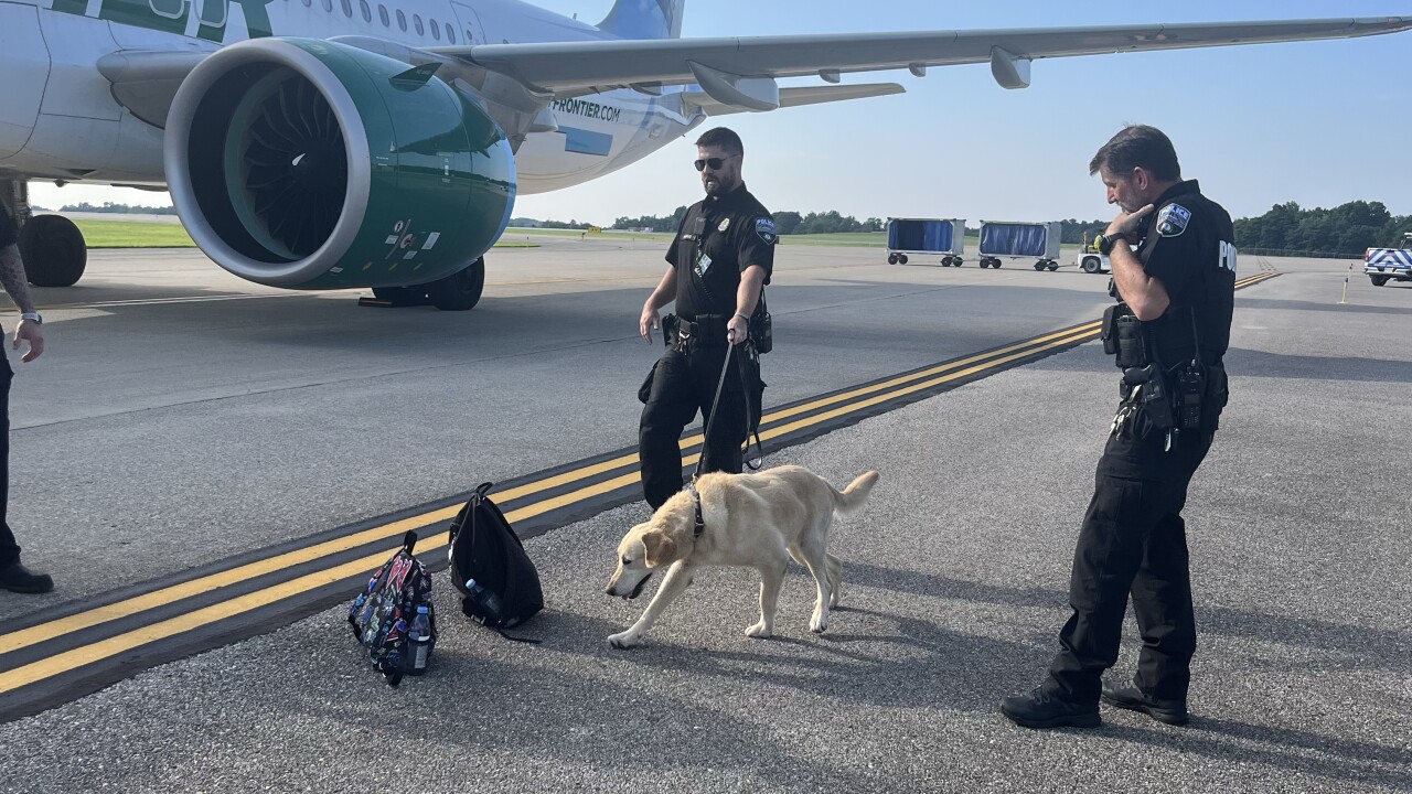 cvg police frontier flight