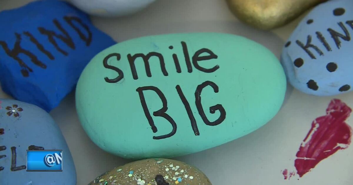 Girl's memory rocks help mental health patients