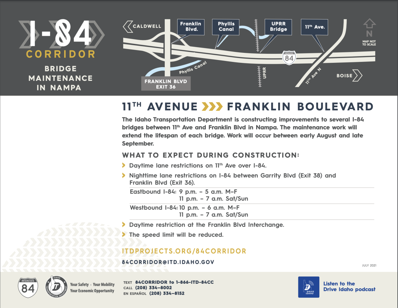 I-84 Corridor Projects