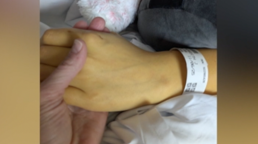 Meredith Roberts in hospital