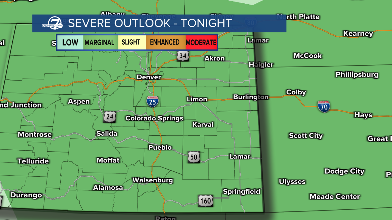 Severe Storm Outlook for Saturday