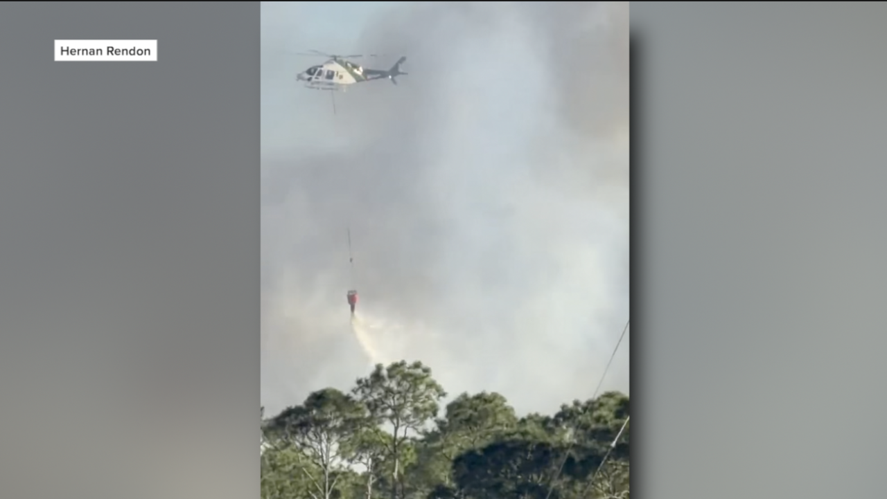 Hendry County brush fire