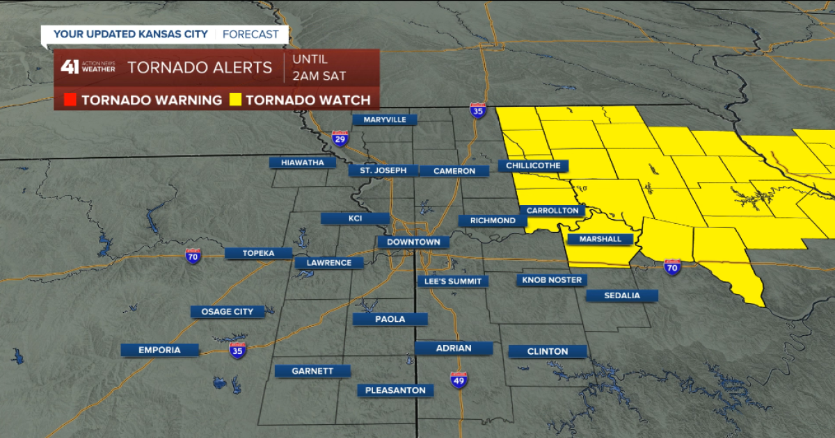 Severe thunderstorm watch issued for Kansas City metro