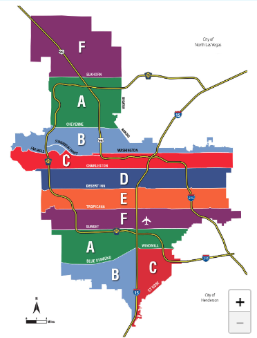Southern Nevada Water Authority watering group map