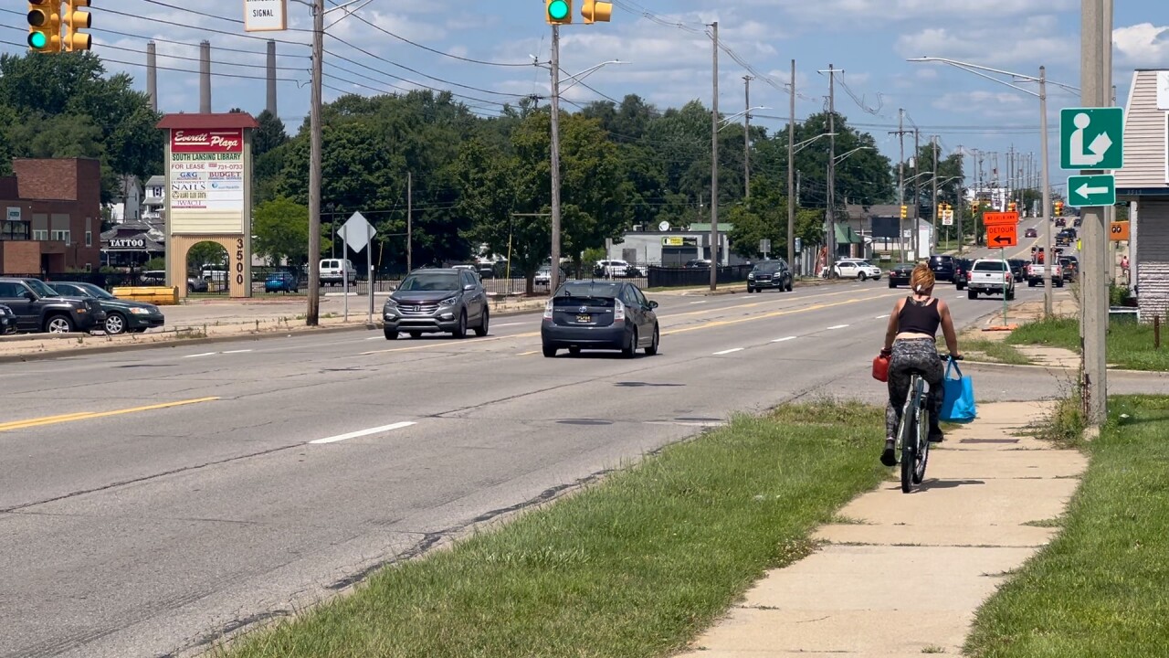 Brandee Carpenter on her bike