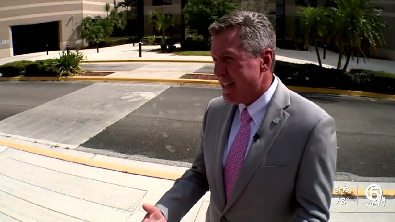 Superintendent Mike Burke of the School District of Palm Beach County speaks to WPTV on April 21, 2022.jpg