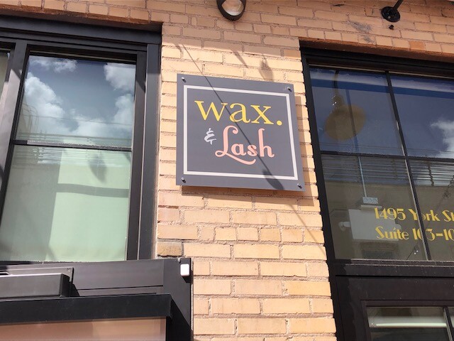 Wax & Lash Sign