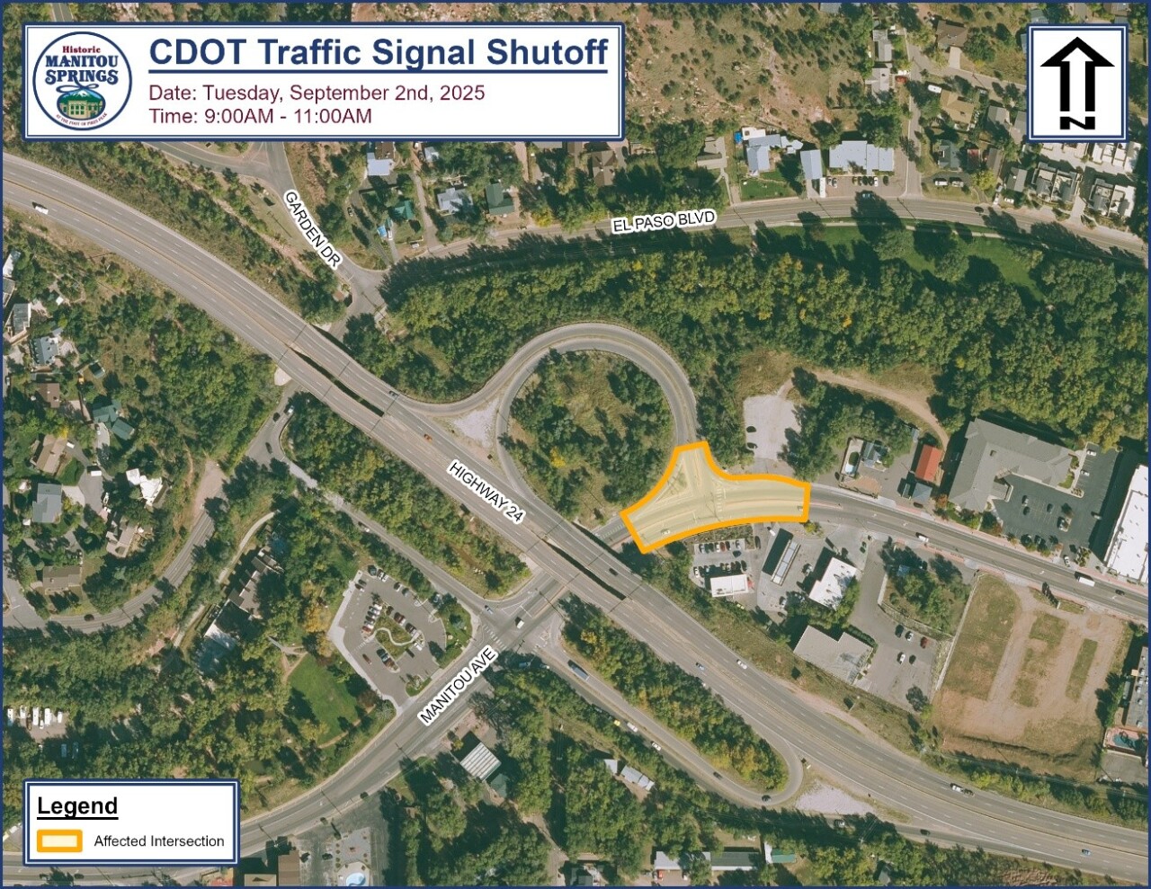 Manitou Avenue and U.S. Highway 24 traffic light shut down