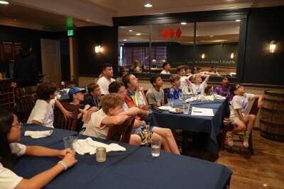 Campers watching Team USA