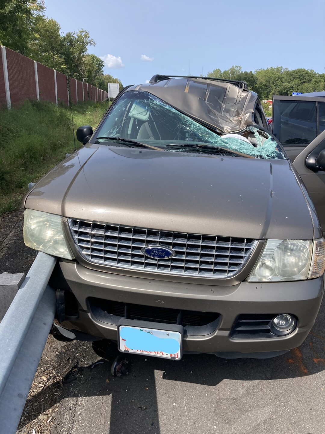 Mother of 5 dies when tire collided with car on I-64