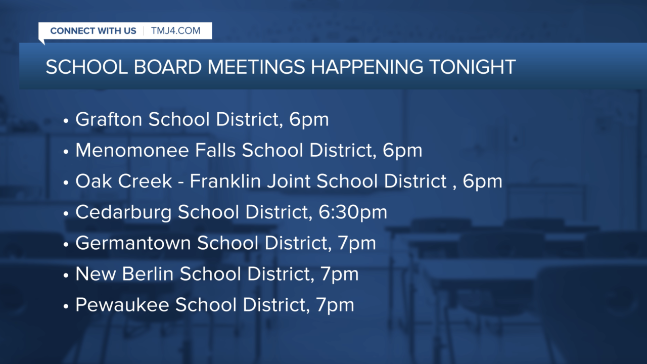School boards meeting tonight