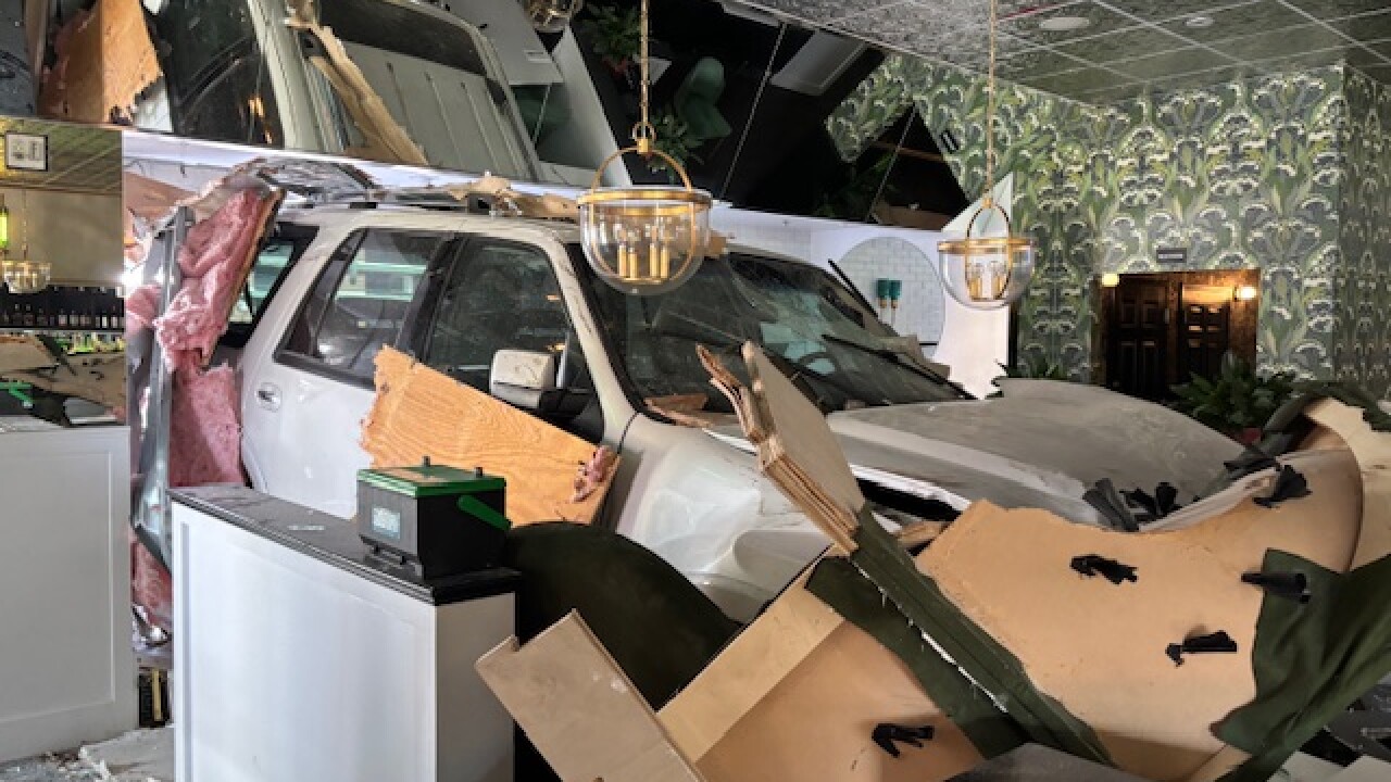 vehicle into restaurant in Carrollwood 