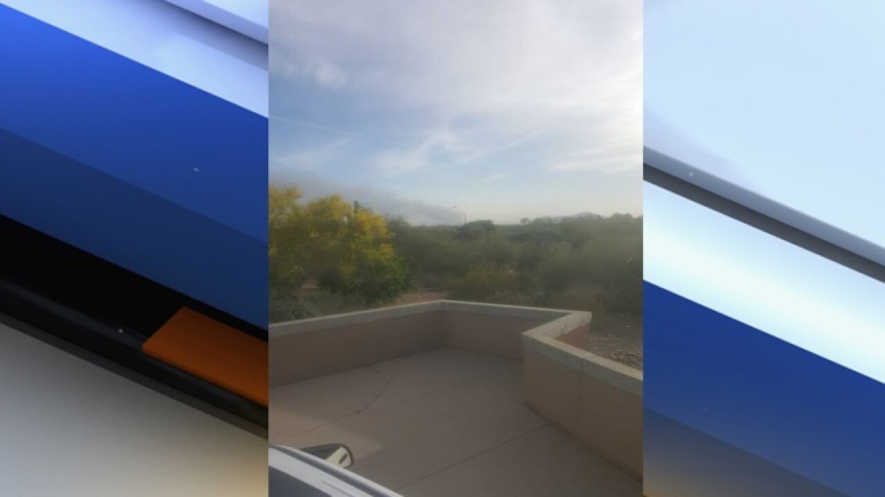 PHOTOS: Fire burns at PHX recycling plant