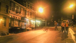 Ellicott City main street post flood 