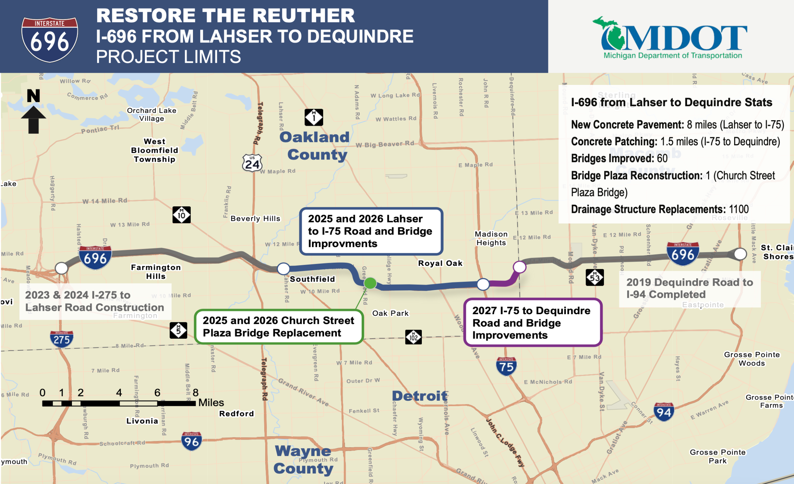 Here's what to know about the massive I-696 construction project now ...