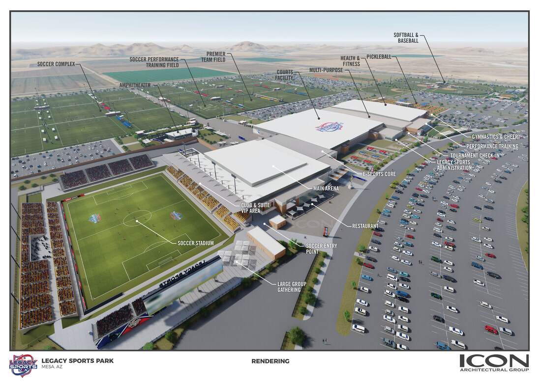 Legacy Sports Park Mesa - concept rendering 1